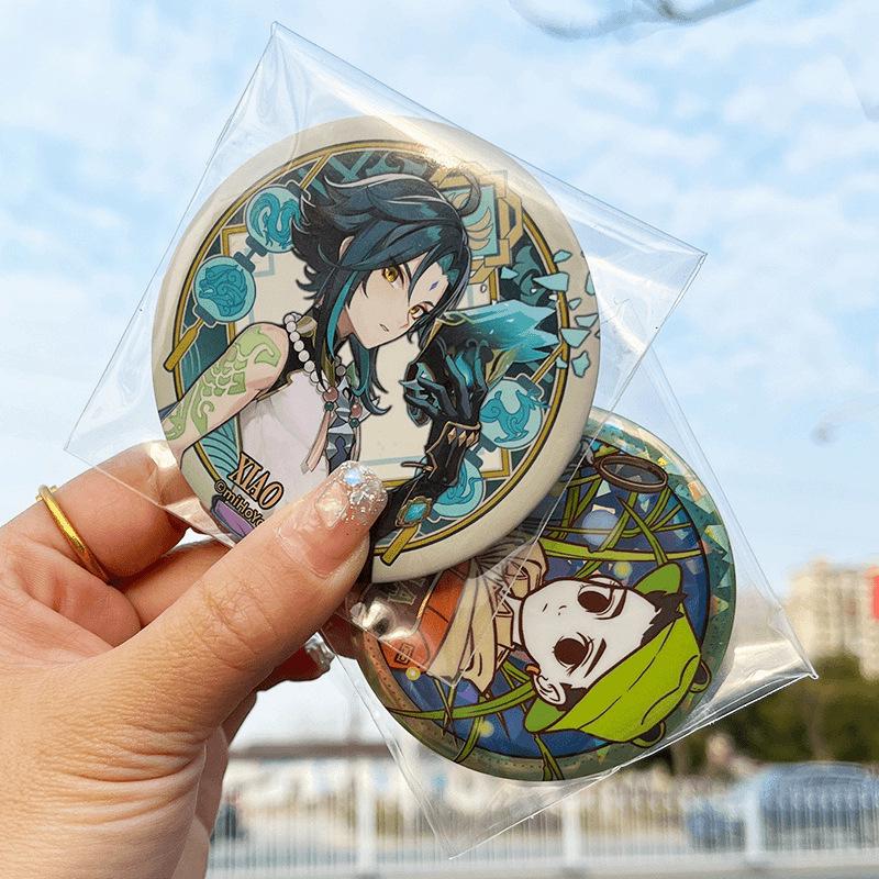 Badge Display Pouch: Portable, Clear, Anti-Oxidation Hanging Storage Bag with Multiple Sizes