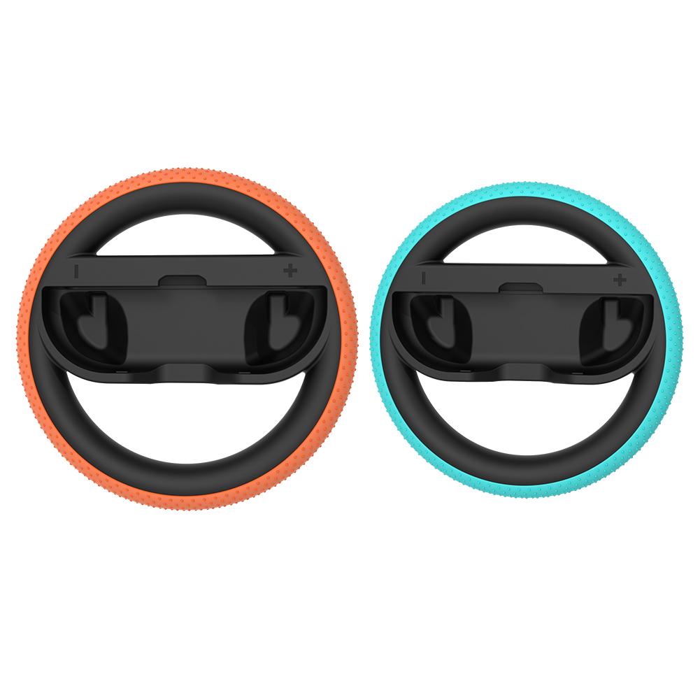 

1/2Pairs For Nintendo Switch 2 Racing Steering Wheels with Silicone Pad L/R Handle Steering Wheel Game Controller Accessories