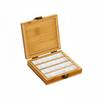 Portable Paint Palette Watercolor Mixing Box Wooden with Metal Latch for Secure