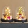 Led Christmas Tree Decorations Desktop Miniature Light Home Decor Mini Luminous Christmas Tree DIY Ornaments for Office Party