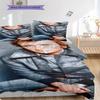 Johnny Hallyday bedding, duvet cover, pillowcase, home decoration, birthday gift (1 * duvet cover+2 * pillowcase, coreless)