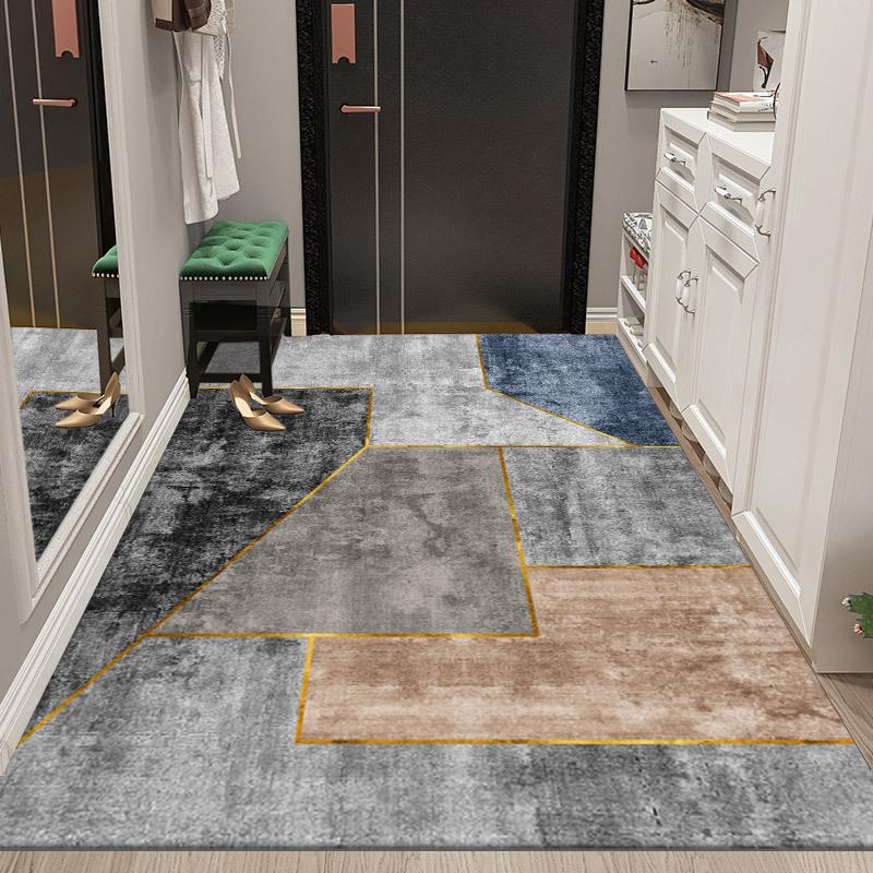 Nordic Style Floor Mat Door Mat Home Bedroom Living Room Bathroom Non-slip Absorbent Machine Washable Carpet Mat