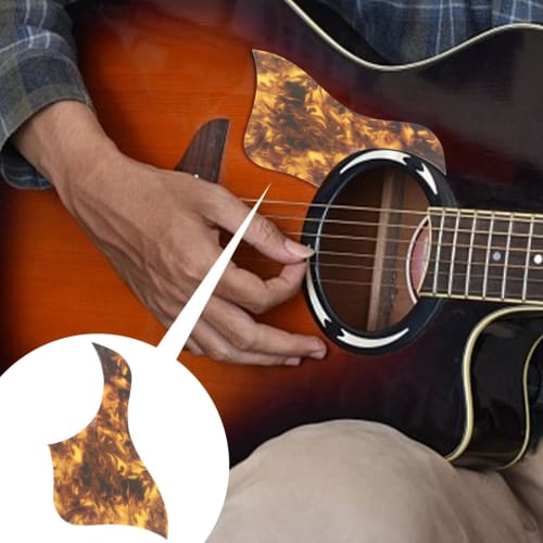 Guitar Pickguard Sticker, Adhesive Pickguard - Acoustic Guitar Pickguard Multi-Purpose Guitar Protective Guard Anti-Scratch Guard Plate | Wear-Resista