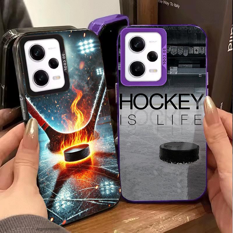 Ice Hockey Rink Sport Shockproof Phone Case for Xiaomi Redmi Note 15 14 13 12 Pro Plus 11 11S 11T 5G Cover Anti Fall Fundas