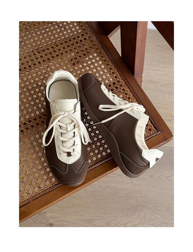 Men's Soft Sole Ballet Training Shoes: Colorblock Retro Casual Sports Trend NB61