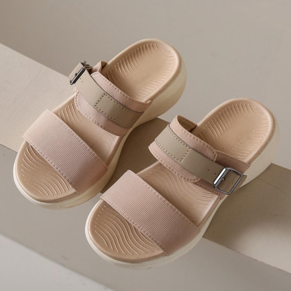 Platform Slippers Large Size Thick Soled Slippers Women's Summer Outdoor New Versatile Lightweight Women's Sandals Mesh Slippers