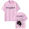 Anime Death Note Tshirt Yagami Light Graphic T Shirts Men Women Cartoon Manga Oversized Tshirts Mens 90s Vintage Streetwear