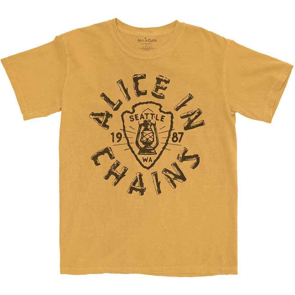 Alice In Chains  Lantern  Yellow T shirt - NEW M