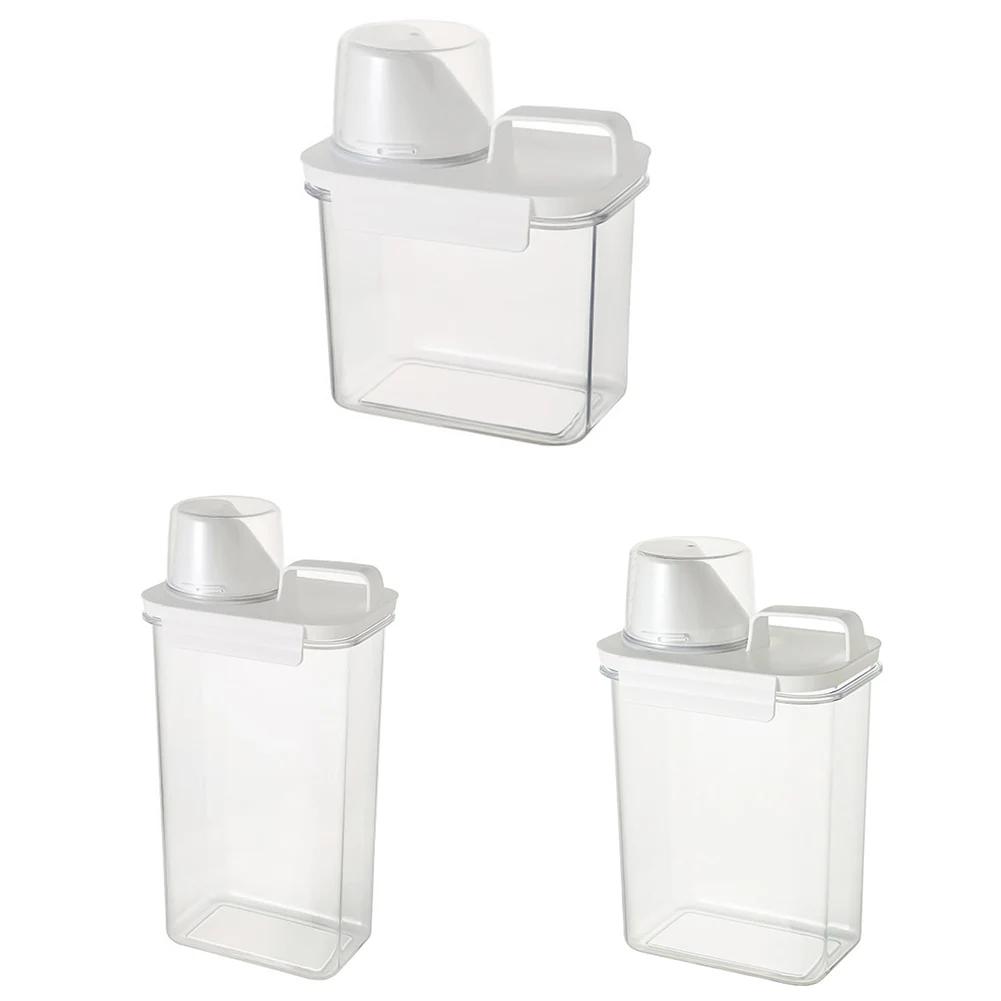 Spender Waschmittel Luftdichter Waschmittelspender Frischhaltebehälter Waschmittel-Organizer 1100ml 1800ml