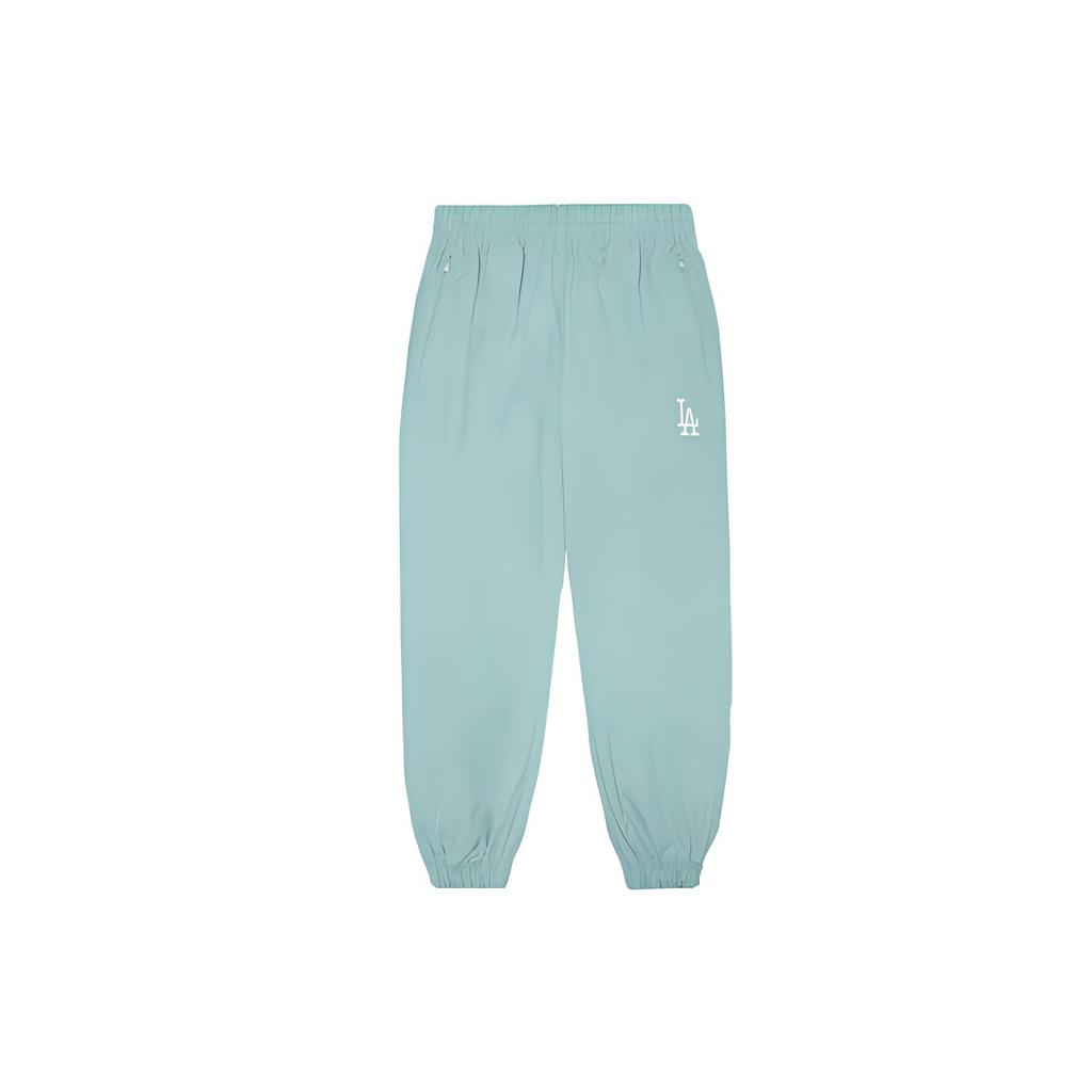 New MLB Base Logo FW22 Knitted Sweatpants Women's Light Blue 3FWPB0124-07BLL