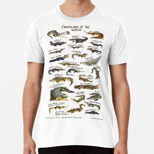 Crocodilians of the World T-Shirt S-5XL Best T-Shirt
