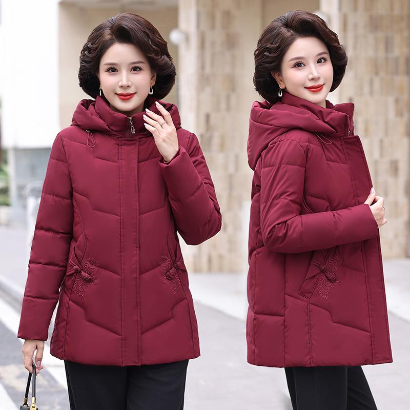 2025 winter new style thick down cotton coat outer cold-proof warm women's winter medium and long