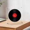 Vinyl-Audio-Disc-Rahmen, 12 Zentimeter LP-Sammlung Cover-Display, wandmontierter schwarzer Rahmen Rund 30 cm