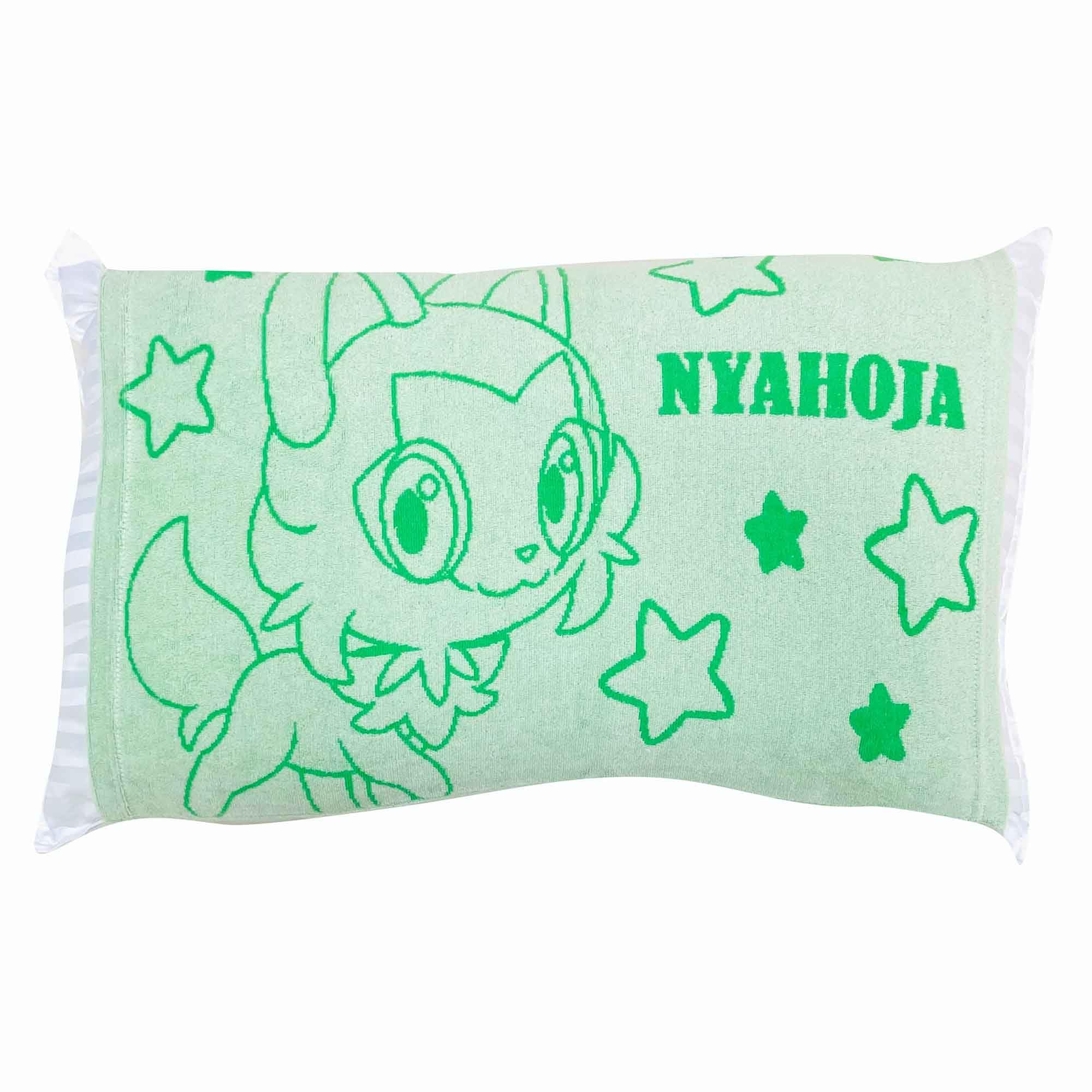 MORIPiLO Pokemon Terry Nyaoha Stretchy 43x63cm 35x50cm Suitable for Parents and Cute Plush Pokemon Morishita Pillow Pillowcase, Fabric, (Soft Pile,