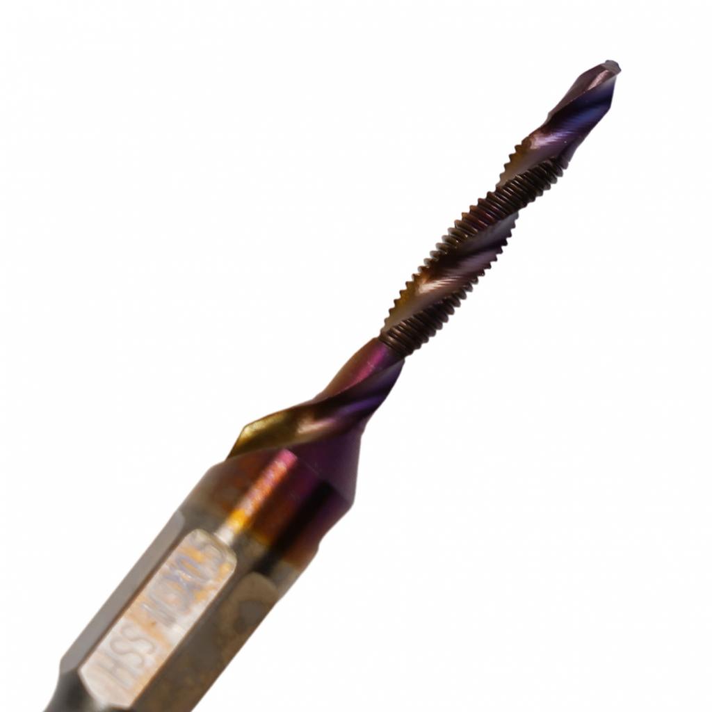 Screw Machine Tap Drill Bit 1/4 Hexagon Shank For Fast Drilling And Tapping