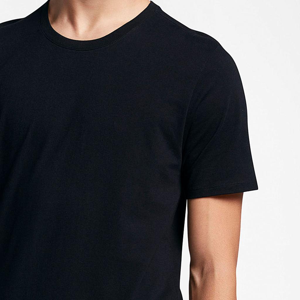 Nike Comfortable Soft Solid Color Breathable Short Sleeve T-Shirt Men Tops Black 844807-010