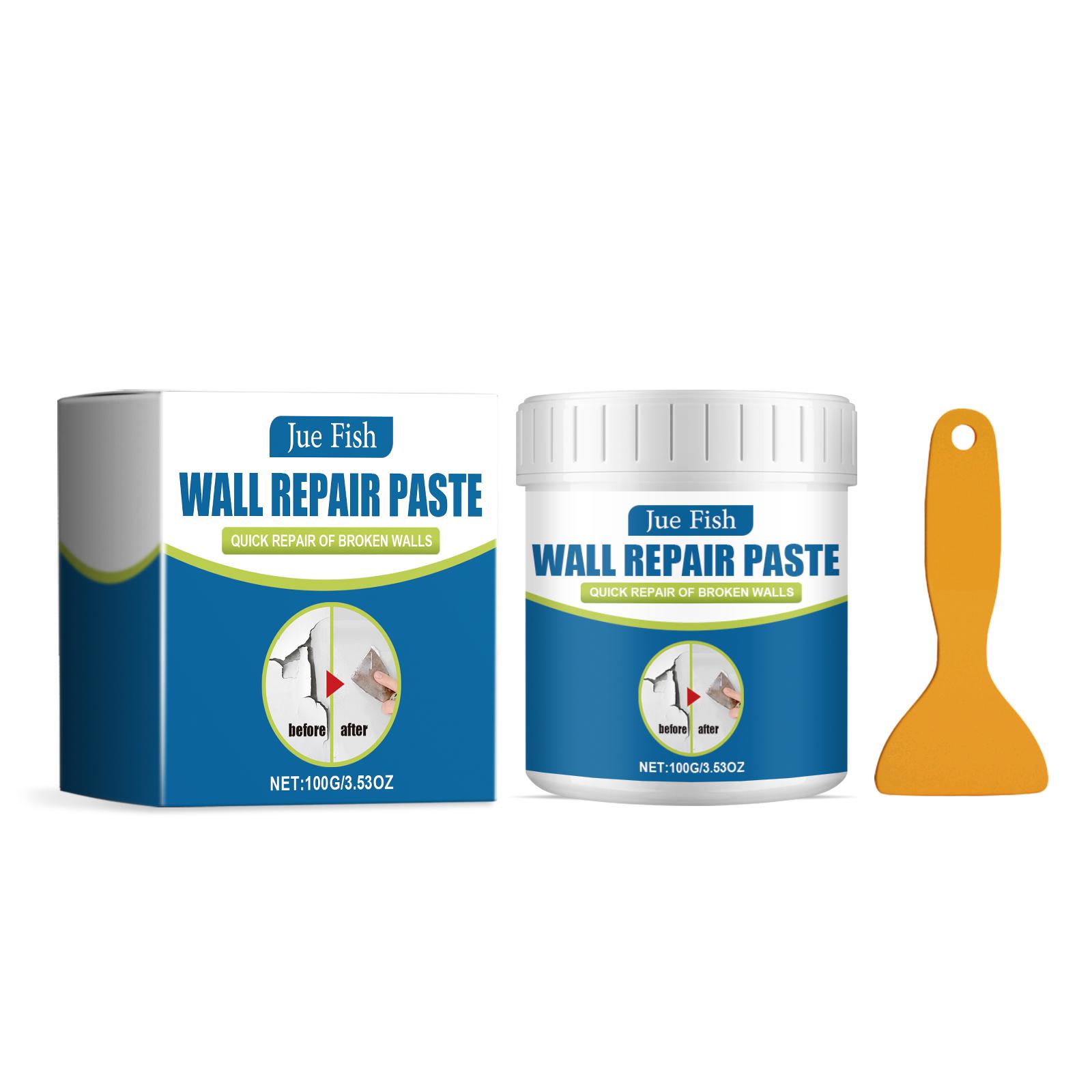 

Wall Repair Paste Set with Spatula - Easy-to-Use, No-MixingFormula ldeal for Home Wall Fixes White Color Long-Lastin 100g