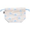 And Packable Bento Drawstring Lunch 28 X 21 X Japanese 75748 Bag, Approx. 11.5cm, Pattern, Fujisan, Mt. Fuji, Blue,