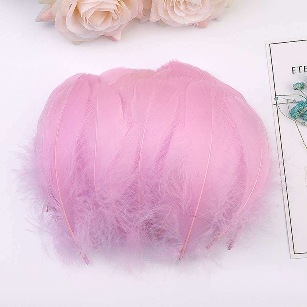 Goose Feather 6cm~11cm For Beautiful Decoration Handicraft Gift Box DIY 50/100/150pcs Colorful Goose Feathers