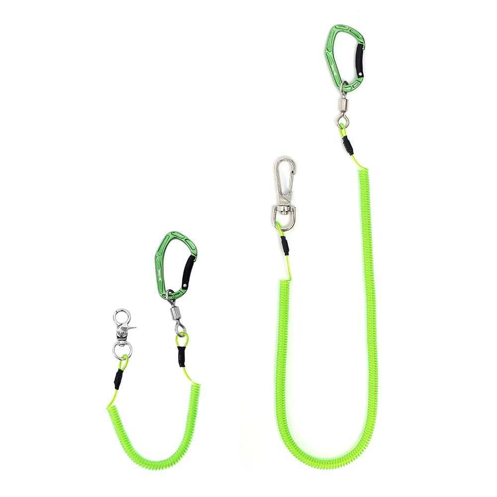 

HERCULES Спиральный шнур с выдерживающим вес до 27 кг Удочка Спиральный провод Растягивающийся Страховочный шнур Катушка Поводок Страховочный шнур для удочки Защита от падения 1 x