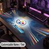 Large Mouse PadPittsburgh Steelers Custom Name Text Personalized Desk Mat Non Slip Gaming Pad