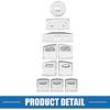Car Master Window Switch Button Cover Trim Decal Sticker for Honda Accord 2018-2022 Silver Tone (Set of 10)