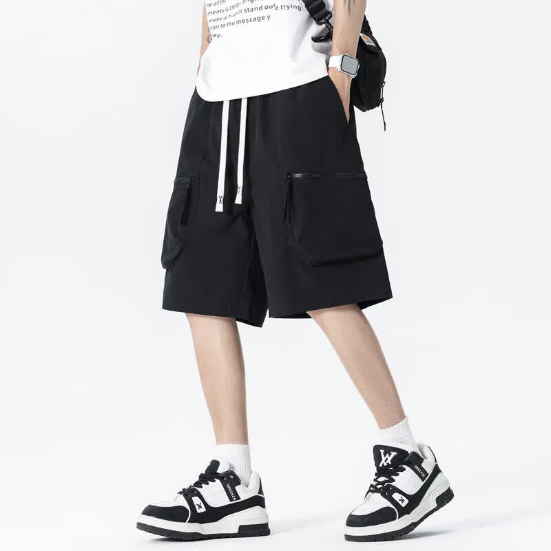 Men's Loose Fit Multi-Pocket Cargo Shorts