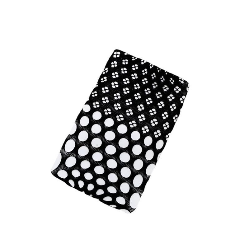 Xiaohongshu Trendy Dark Fishnet Socks - Spring/Summer Thin Jacquard Black Stockings