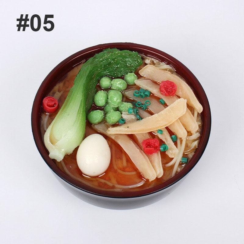 Plastic Fake Ramen Piggy Bank Egg Beef Seafood Ramen Bowl  Simulated Food Model Funny Piggy Bank Restaurant Window Display