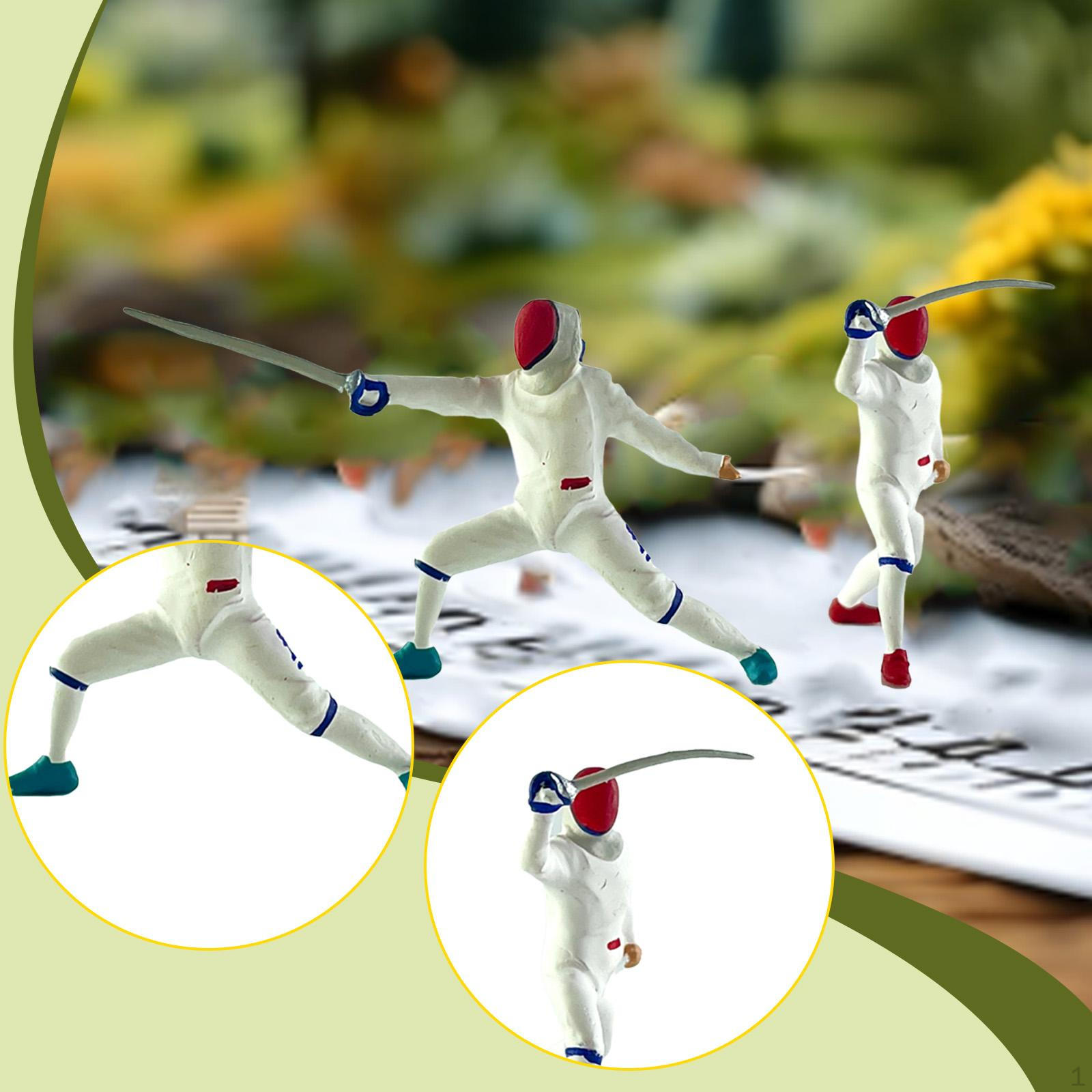 

2 шт. Фигурки 1/64 Модель Фигурки Ландшафтный декор Фотография Крошечные люди белый