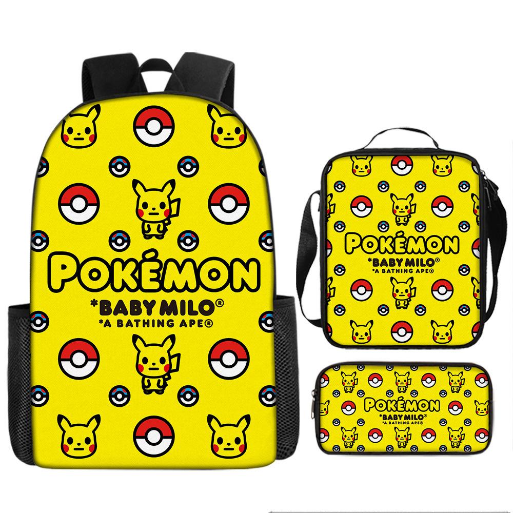 Primary And Secondary School Students Schoolbag Cartoon Backpack Breathable And Wear-Resistant Children'S Backpack Satchel Pencil Bag Set