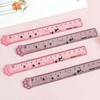 15cm Niedliches Pfotenlineal Kawaii Kätzchen Acryl Kunststoff Gerades Messlineal Lesezeichen Geometrie-Werkzeug Büro Schulbedarf