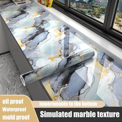 40cm DIY Küche Ölbeständig Wohnzimmer Schlafzimmer Marmor Wandaufkleber Tapete Wasserdichte Tapete Selbstklebend Malerei
