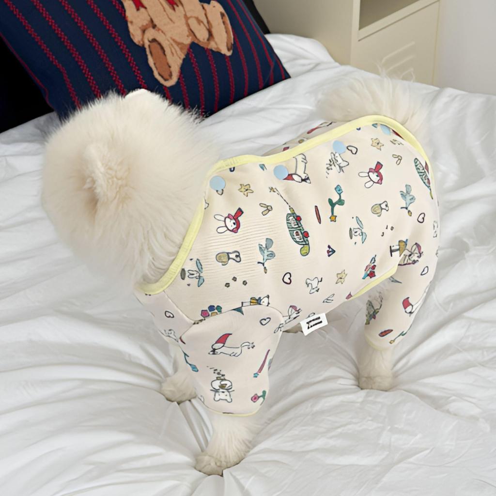 Crayon Cozy Fleece Hund Overall – Warme Welpen Indoor Kleidung