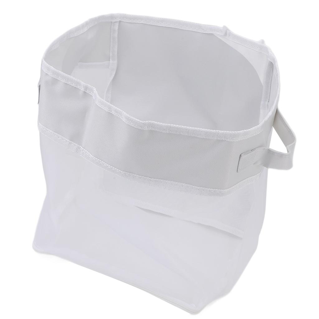 Bath Toy Storage Bottom Zipper Large Capacity Quick Drainage Bathtub Toy Organizer for Bathroom