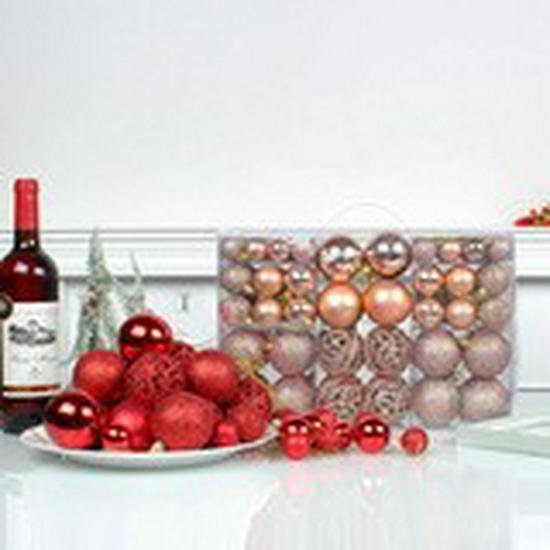100pcs Custom Christmas Tree Ornaments: Glittery Hollow Ball Set