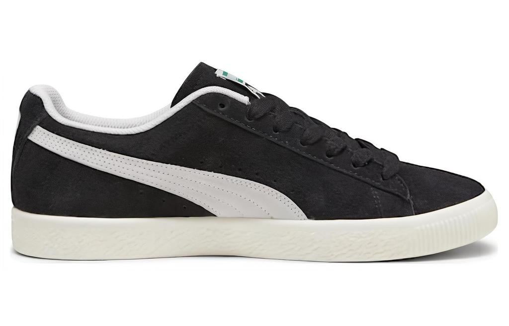 PUMA Clyde Hairy Suede PUMA Black Frosted Ivory 393115-02