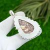 Red Brecciated Mookaite Gemstone New Bezel Pendant Jewelry 925 Sterling Silver