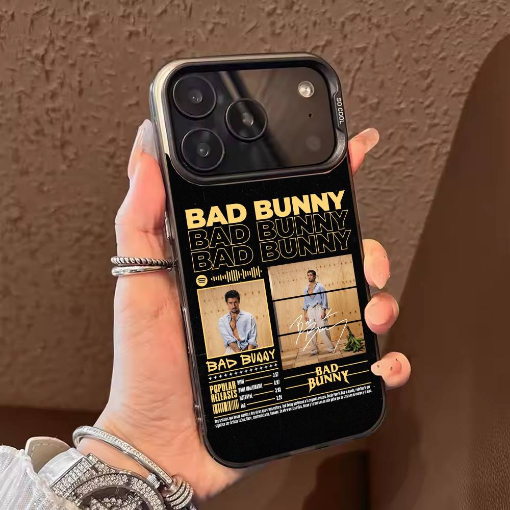 DTMF Debi Tirar Mas Fotos Bad Bunny Phone Case For iPhone 17,16,15,14,13,12,11,Pro Max,Plus black Candy Silver Cover