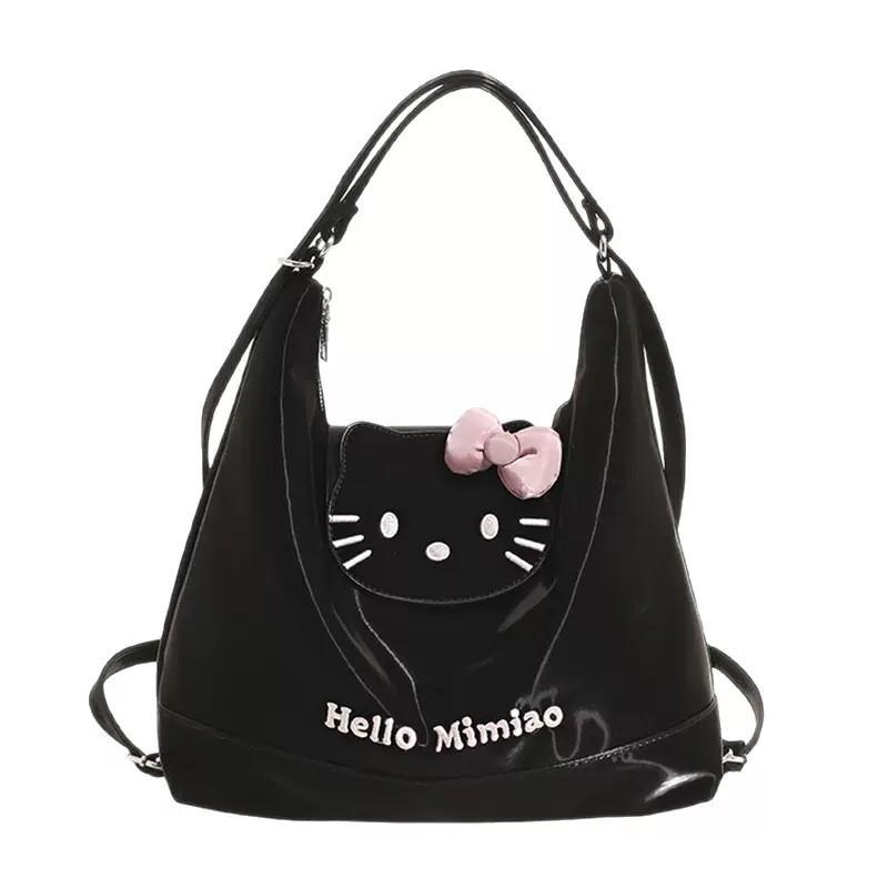 Hello Kitty Backpack For Women Girls Pu Material Large Capacity Daily Use