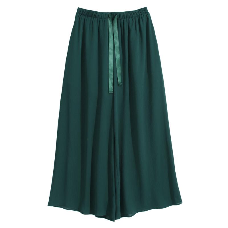 Frühlings-/Sommer Chiffon Weitbein Culottes für Übergrößen Damen - Lässig & Locker geschnitten