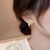 Petite Butterfly Stud Earrings with Rhinestones, Fashionable Simple Korean Style, Versatile Chic Trendy Accessory