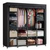 Large Textile Wardrobe Massido Ms-804 Black