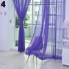 Solid Color Tulle Voile Door Window Curtain Drape Panel Sheer