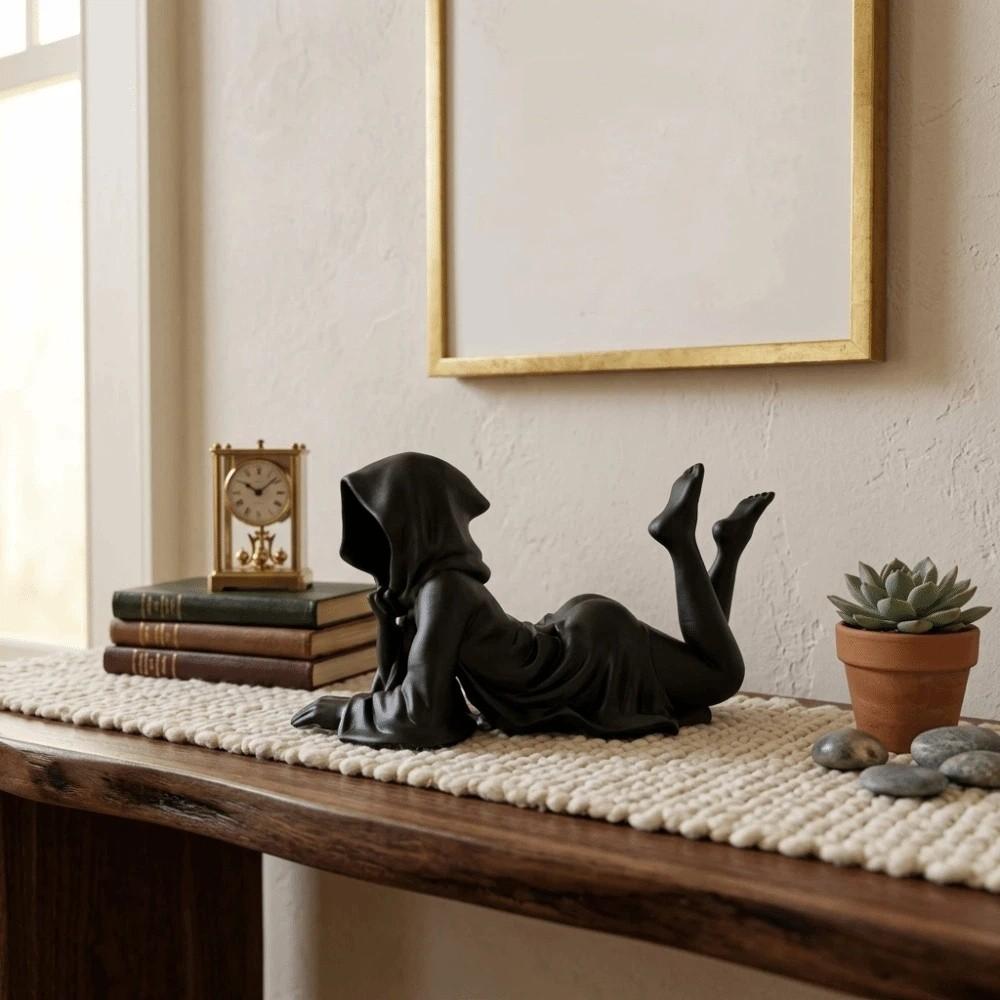 3D Printed Death Statue Home Decor Gothic Girl Statue Elegant Desktop Ornament  Office Decor
