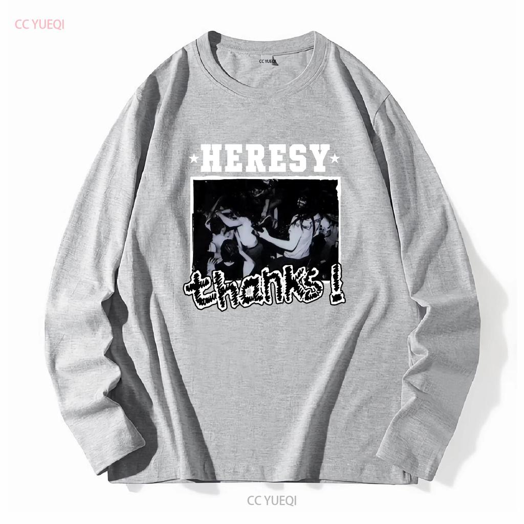 Heresy T-Shirt Danke ep UK Hardcore Softstyle 9 Farbvarianten lange oder kurze Ärmel vintage gewaschen lässig stilvoll weich dehnbar