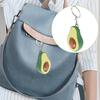 Avocado Keychain Fidget Toy with Rolling Ball Core Stress Relief Portable Fruit Roller Massage Bead Sensory Toy Keyring Pendant Kids Adults Gift