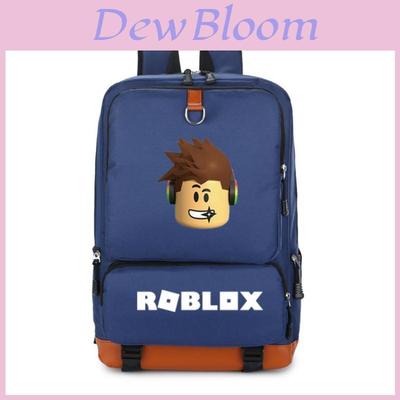 Stylish Roblox Pattern Kids School Bag Featuring Adjustable Padded Shoulder Straps