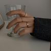 Adjustable Women's Ring Temperament Tide Ring Design Fashion Personality Commuter Style Index Finger Ring Wedding Party Jewelry Elegant Accessories