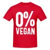 Unisex 0 Vegan Vegetarian T Shirt Vintage Plus Size Cotton Sleeve Custom Tshirt Unisex